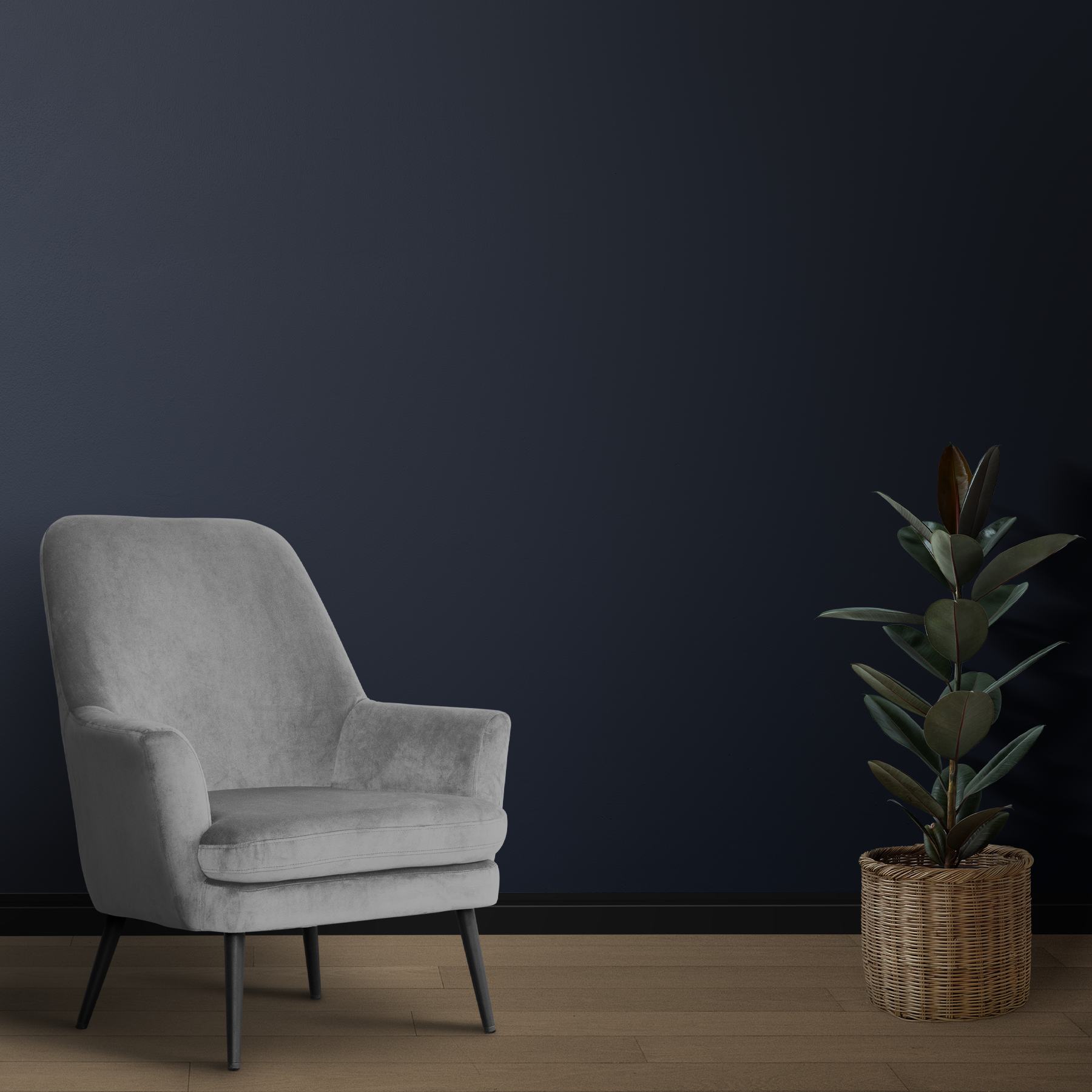 Produto: Rodapé R3 Frisado Laca Preto